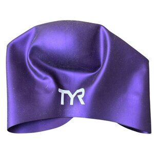 TYR Long Hair Purple Swim Cap